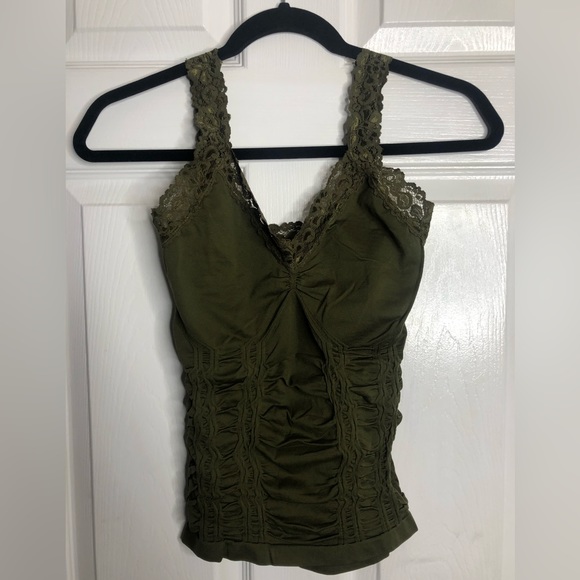 Women’s Forecast Olive Green Tank Top - Picture 2 of 5